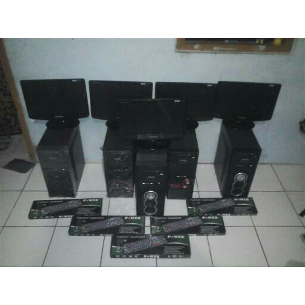 Termurah Komputer satu set murah kantor/sekolah core2 duo + monitor 16 inch Terlaris