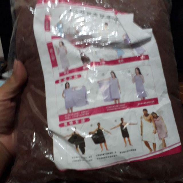 Unisex Microfiber Wearable Towel / Baju Handuk Multifungsi Bermotif