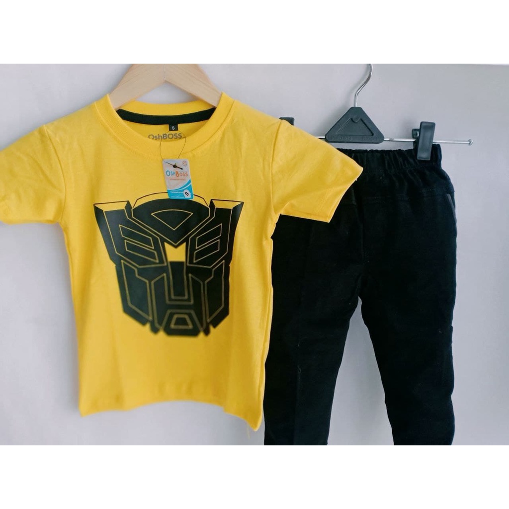 COD BAJU STELAN ANAK LAKI LAKI KAOS DISTRO DAN CELANA CHINO PANJANG USIA 1-10 THN PART 2-TRANSFORMER