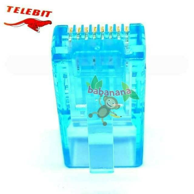 Telebit cat 6 rj 45 lan Gold Plated Easy Crimp Con4566