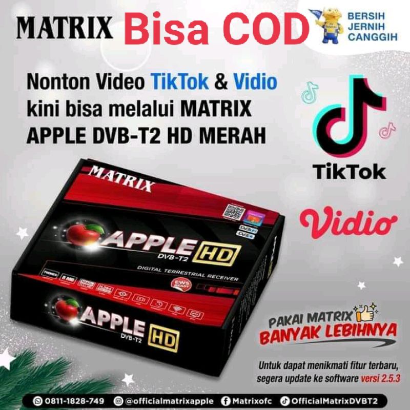 set top box siaran Tv digital MATRIX APPLE HD