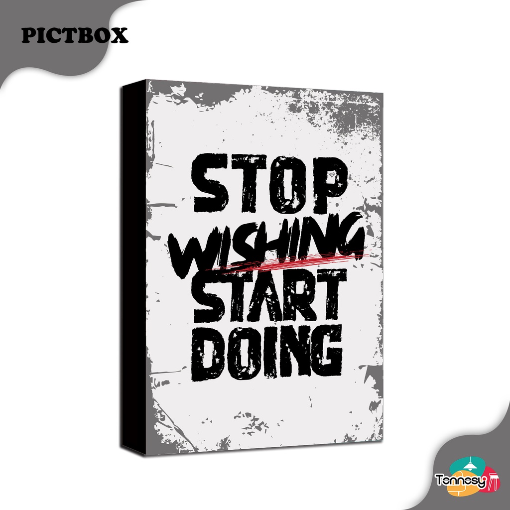 TENNESY HIASAN BINGKAI FRAME ALBUM GAMBAR PICTBOX 20x30CM QUOTE KATA MOTIVASI DEKORASI DINDING KAMAR TIDUR