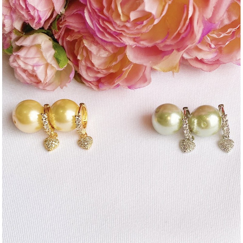 Anting Wanita Swarovski Heart Anti Karat