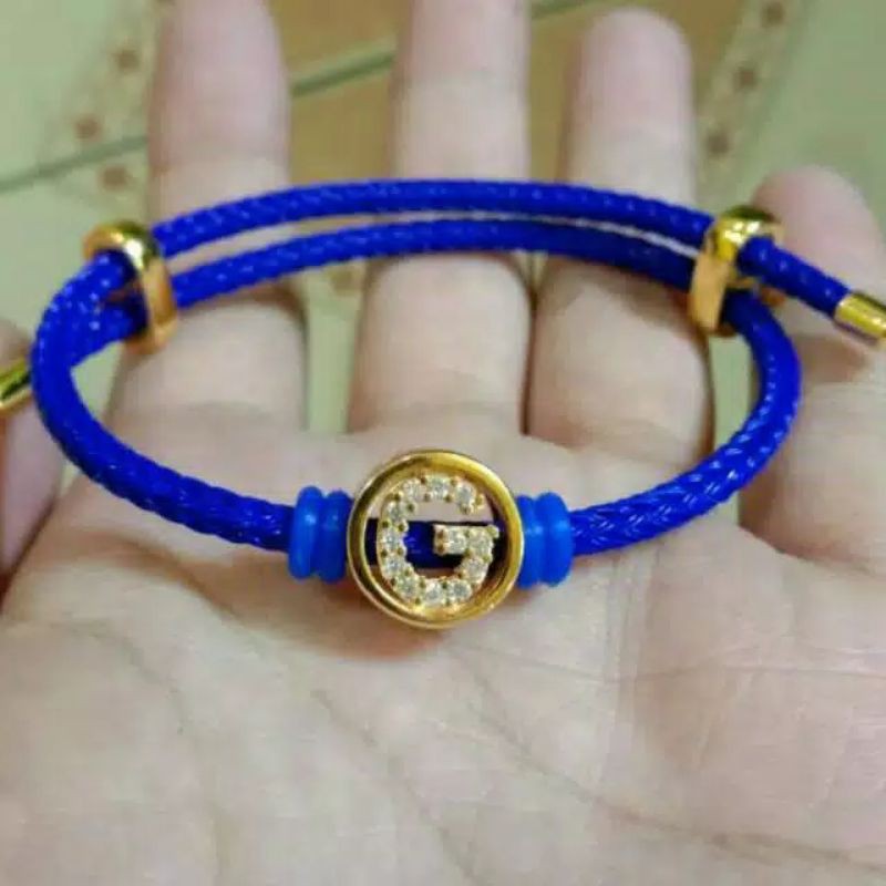 Gelang Tali Kawat Inisial Huruf