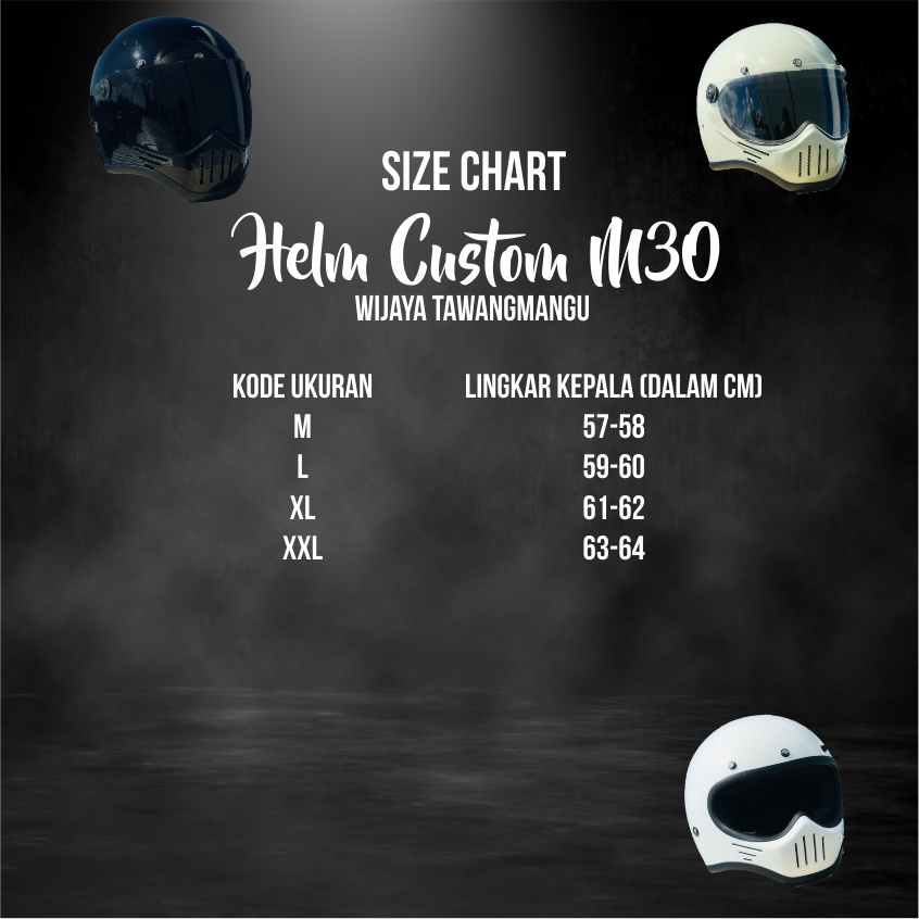 HELM CAKIL CUSTOM M30 SIMPSON RETRO JAPSTYLE CLASIC/Helm Cakil/Helm retro/Helm classic/Helm Cakil custom