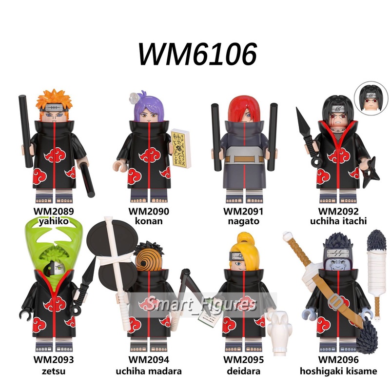 Action Figure Mini Naruto Might Guy Namikaze Minato Tsunade Jiraiya WM6105-6109 Untuk Koleksi