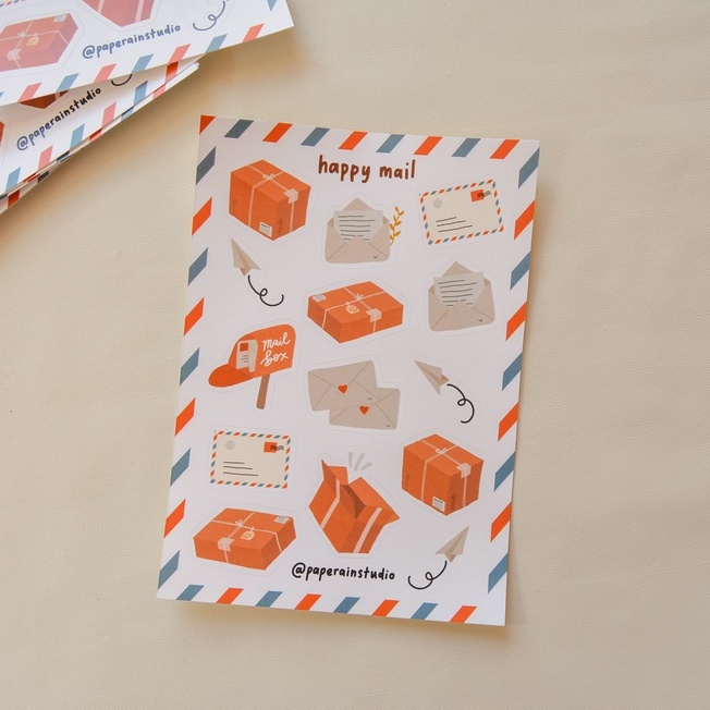 

happy mail sticker sheet