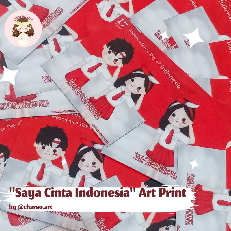 

Saya Cinta Indonesia" Art Print by @chareo.art