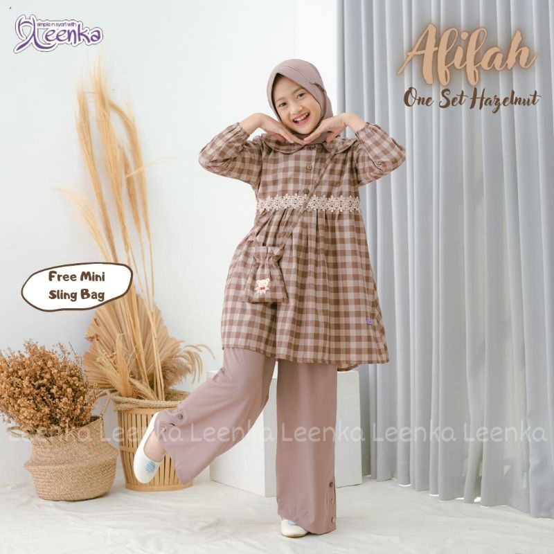 one set afifah by leenka setelan anak