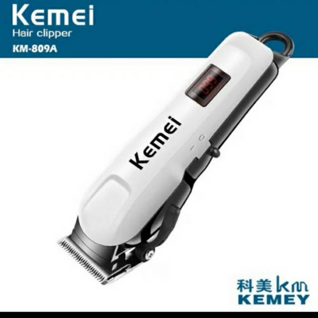 Alat Cukur rambut Kemei terbaru KM-809A  Rechargeable Digital Hair clipper kemei 809A Original