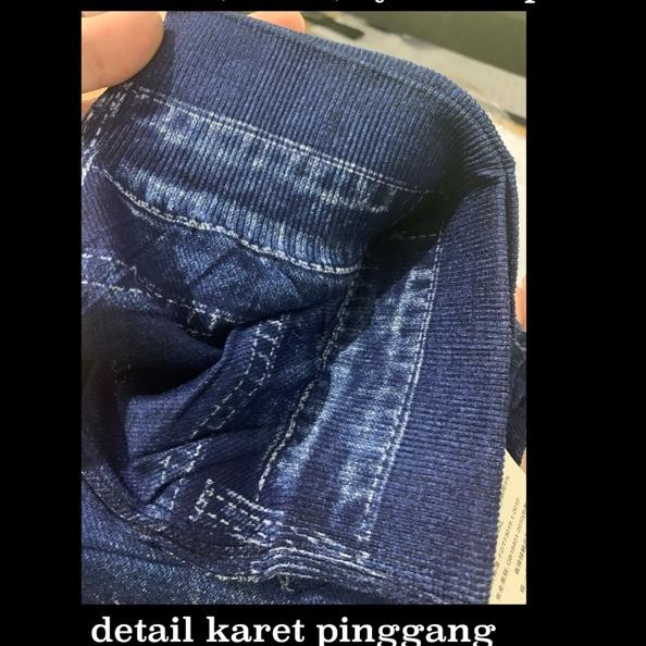 CELANA LEGGING RIPPED IMPORT BLUE MELAR MODEL WARNA DENIM JUMBO XXL KEREN ABG BIRU MURAH GROSIR {CHF