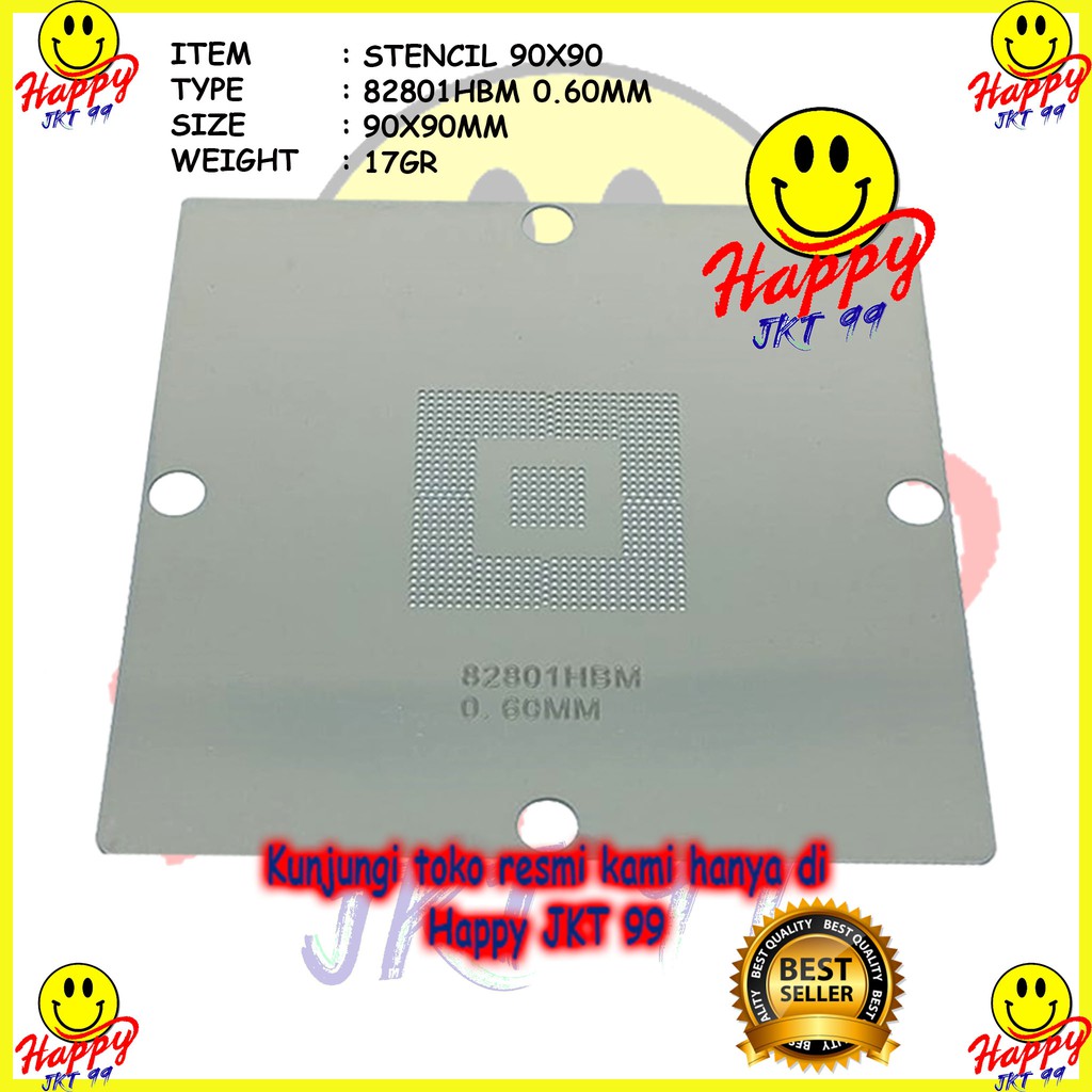 [ HAPPY JKT 99 ] STENCIL 90X90 82801HBM 82801 HBM