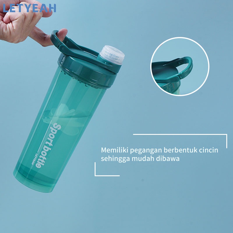 Letyeah &amp; Kaizenliving Botol minum sport Minimalis Anti tumpah 700ml /Botol Air Olahraga Portabel Murah