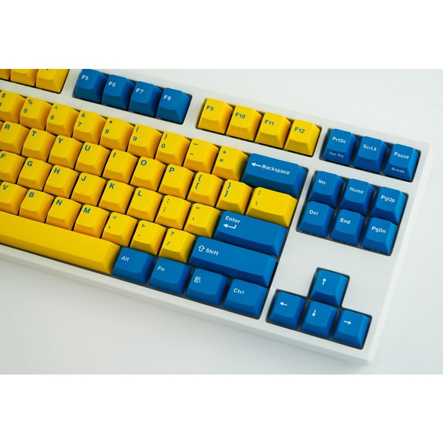 Leopold FC750R YellowBlue PD White Case TKL- PBT Mechanical keyboard