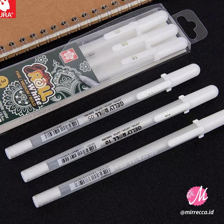 

Paket Diskon SAKURA GELLY ROLL SET 3PCS METALLIC & WHITE GEL PEN