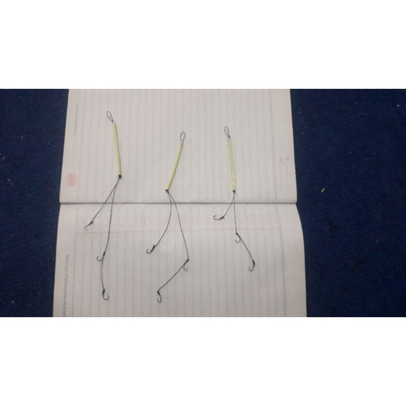 Rangkaian 3 mata kail lumut kail ukuran no. 04 anti boncos & anti moncel