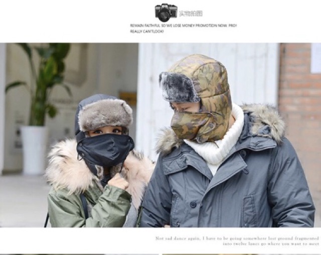 IMPORT MOLLAD Hat Bomber Topi Ushanka Parka Winter Musim Dingin Bulu Tebal Bomber Hat