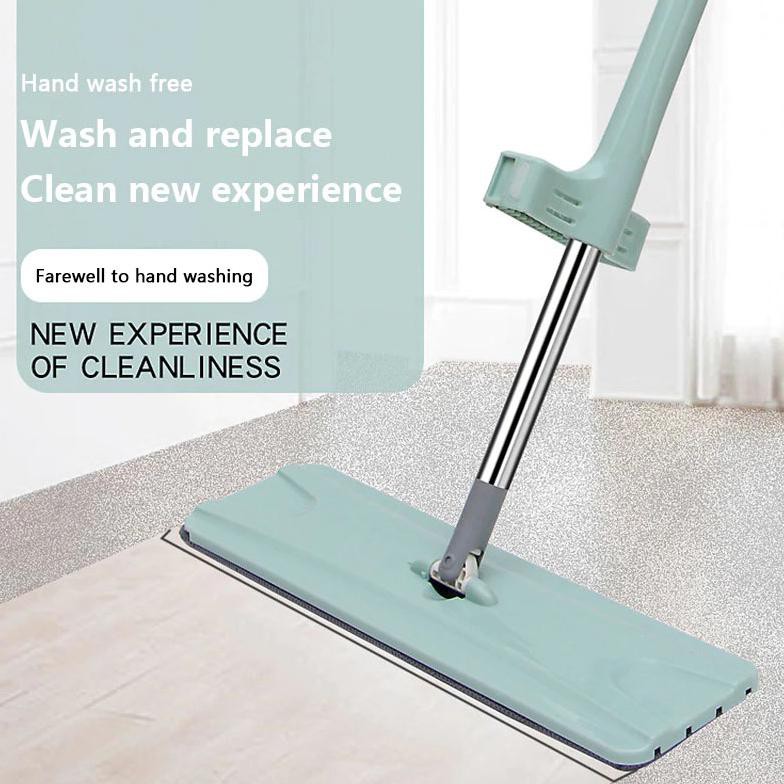 Bwohops Alat Pel Magic Spin Hand-free Mop - 508 - Green