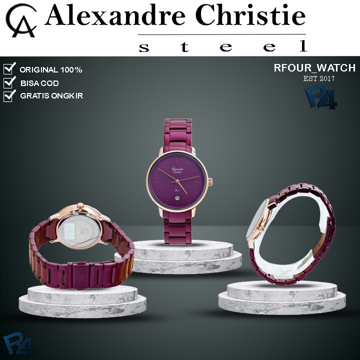 Jam Tangan Wanita Alexandre Christie Original Alexander Christie Terbaru Garansi Resmi 1 Tahun AC Wa