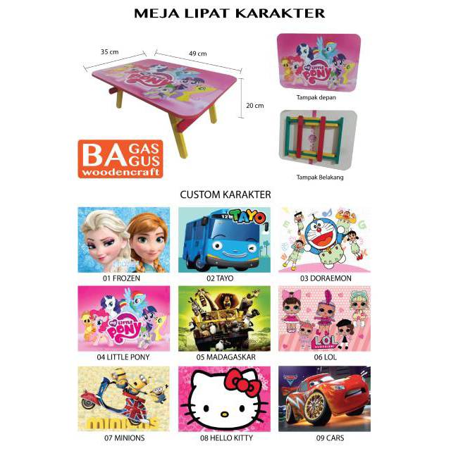 Meja lipat meja belajar anak meja lipat anak meja Meja lipat meja belajar anak meja lipat anak meja