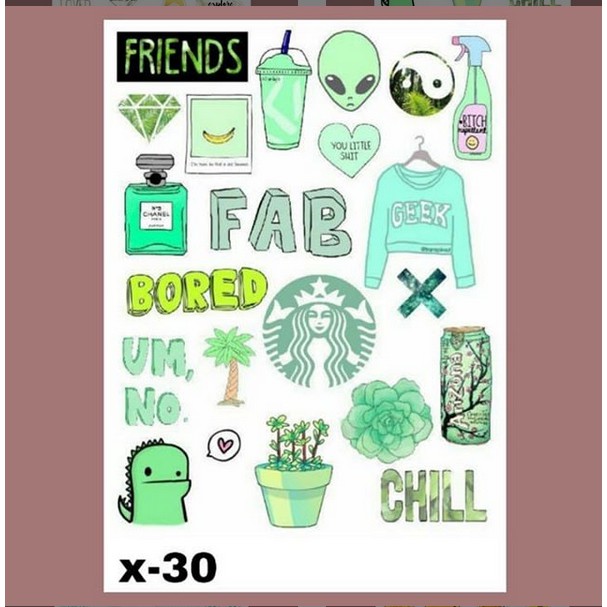 

STIKER TUMBLR AESTHETIC X-30