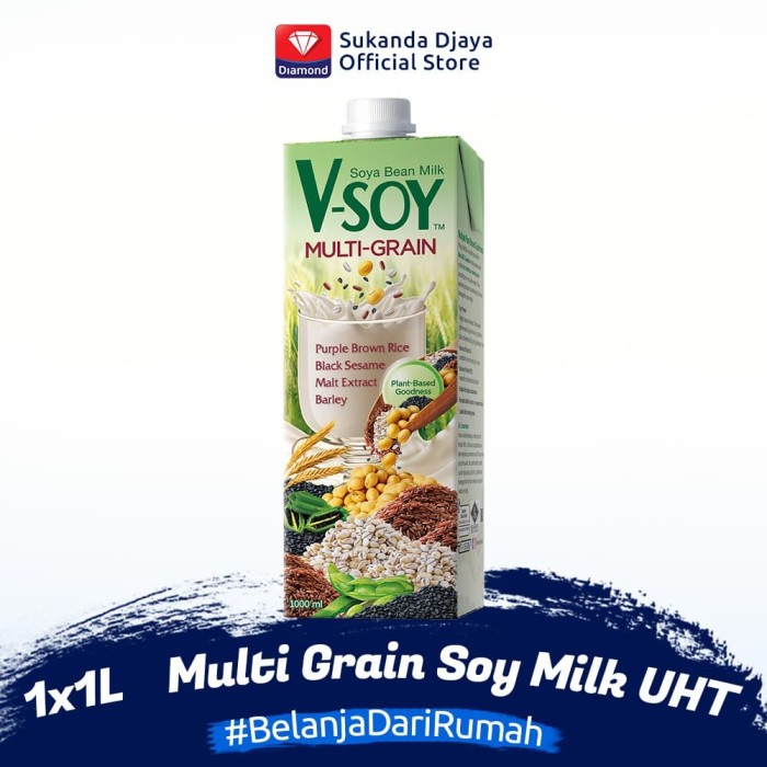 

Ee510 V-Soy Susu Kedelai Multi Grain Soy Milk Uht 1 L 6Ggddv