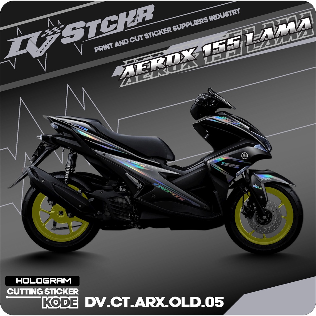 Stiker Cutting Aerox 155 - Aksesoris Motor Sticker Yamaha Aerox 2016 2017 2018 2019 2020 Schotlite C