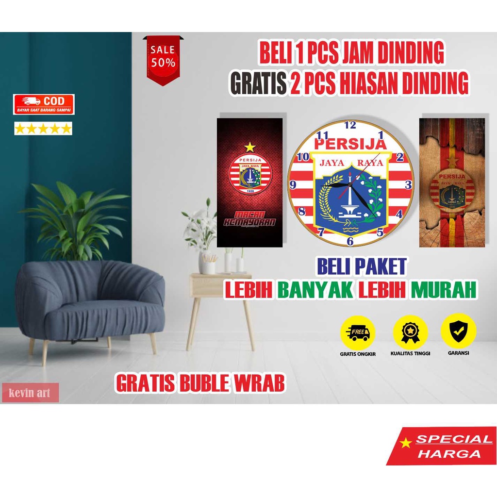 JAM DINDING UNIK LOGO PERSIJA 1 SET MINIMALIS KARAKTER CUSTOM ARTISTIK MODERN MEWAH AESTEHTIC DEKORASI DINDING HIASAN DINDING KOLEKSI SERBA THE JACK MURAH BISA COD KARAKTER POSTER DINDING KAYU UKURAN JUMBO 3d MODERN KLASIK BESAR TEMPEL TEMBOK