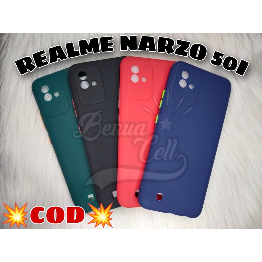 CASE REALME NARZO 50A -REALME NARZO 50I // SOFTCASE PROTECTION MACARON PELINDUNG KAMERA - BC