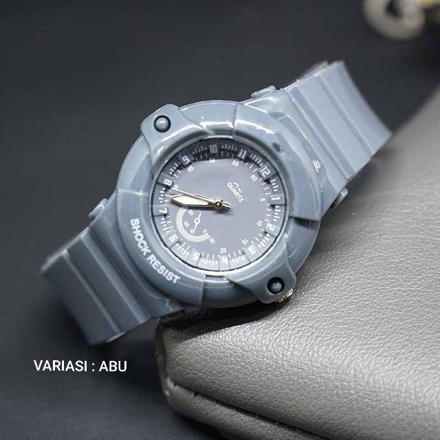 ✅COD Jam Tangan Wanita Pria watch Kerat warna 7 ready SPORT RUBBER IMPORT WATCH