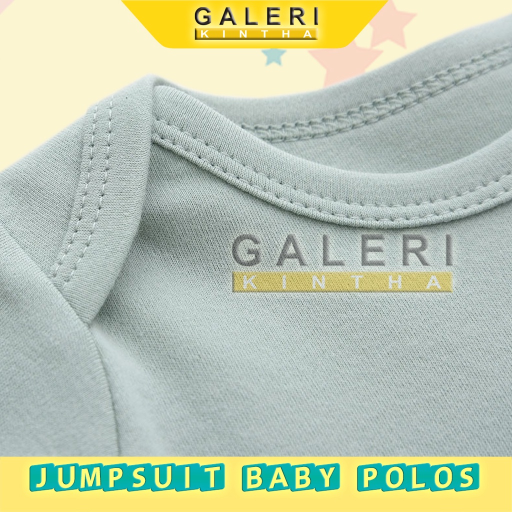 Jumper Bayi Laki Laki Polos Jumpsuit Bodysuit Baby