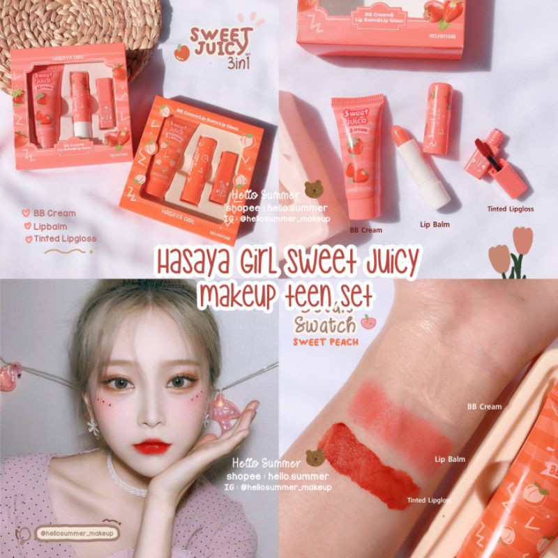 [ORI THAILAND] Hasaya Girl Sweet Juicy Makeup Teen Set