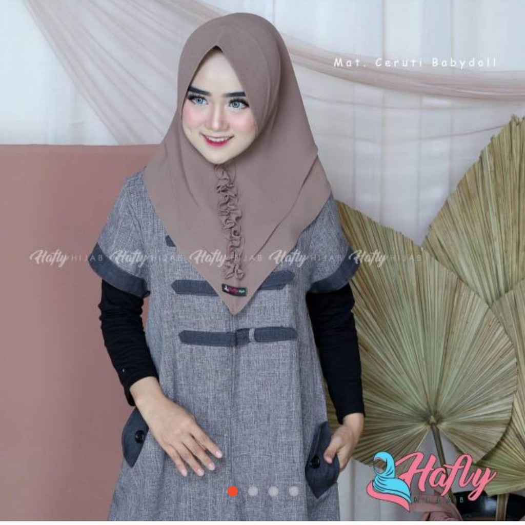 KHIMAR MINI ALUNA BY HAFLY PREMIUM MURAH READY SAMARINDA