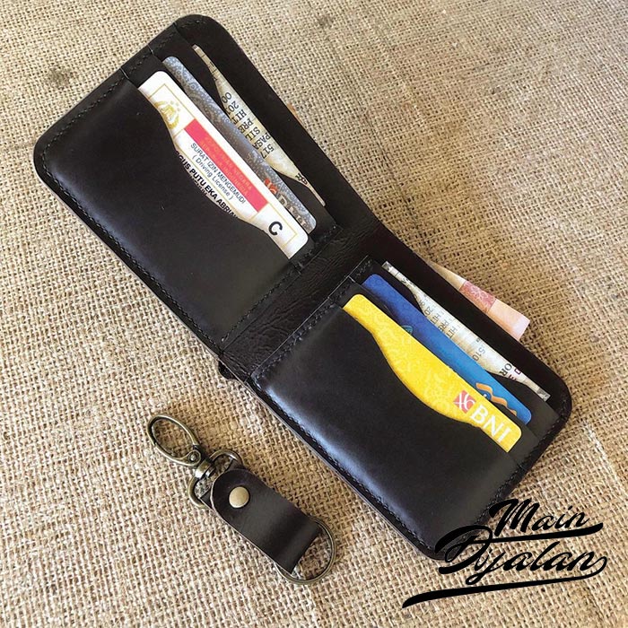 Dompet Kulit Pria Bifold Lipat Dua Kulit Sapi Dompet Pria Kulit Sapi