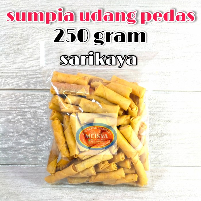 

504Omekho Sumpia Udang Spesial Pedas Terlaris 100 Gr - Pedas, 100 Gram Jy60Jhh