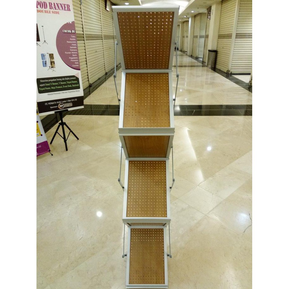 Rak Brosur Meja Kayu Serbaguna Portable Lipat 7 Susun Termurah Jakarta Nunukprima52
