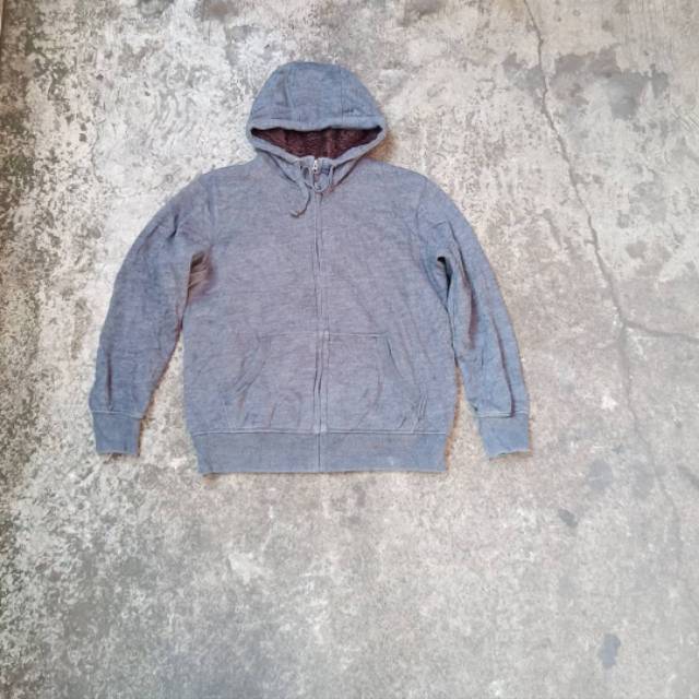 zip hoodie uniqlo second original