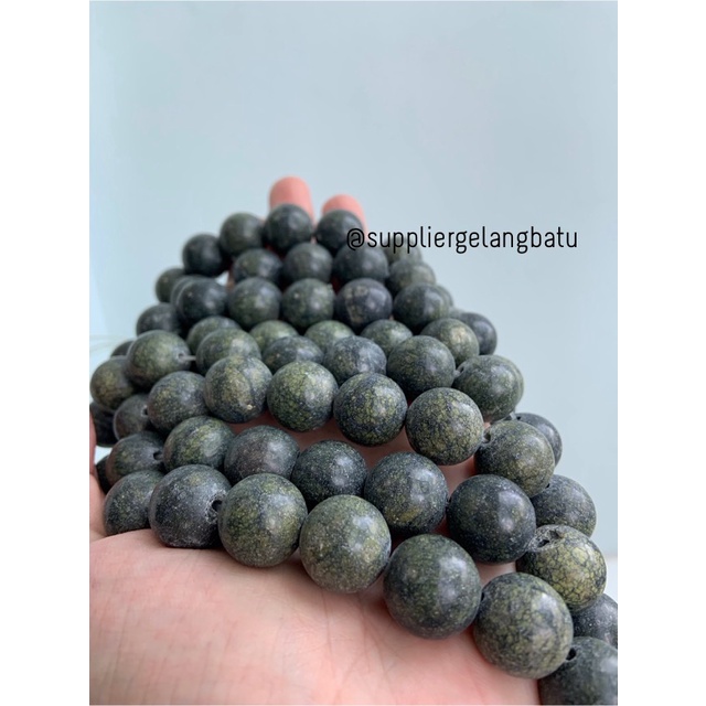 Black Jade 16mm magnetic bahan gelang kalung kesehatan premium akik