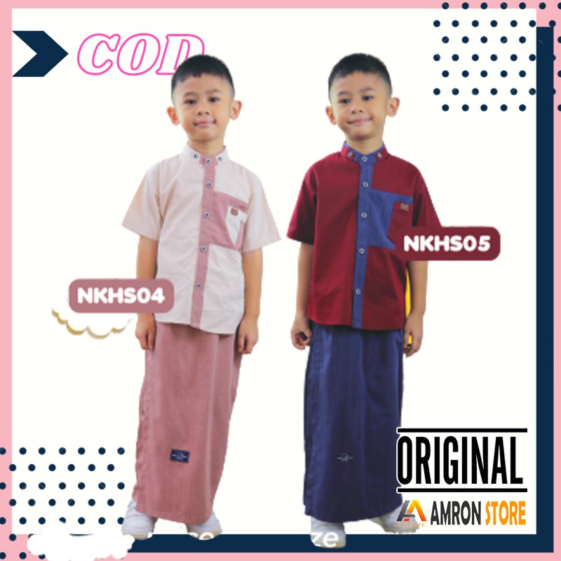 Baju Muslim Koko Kurta Setelan Anak Laki Laki Umur 4 5 6 7 8 9 10 11 12 Tahun Model Terbaru Salman Series