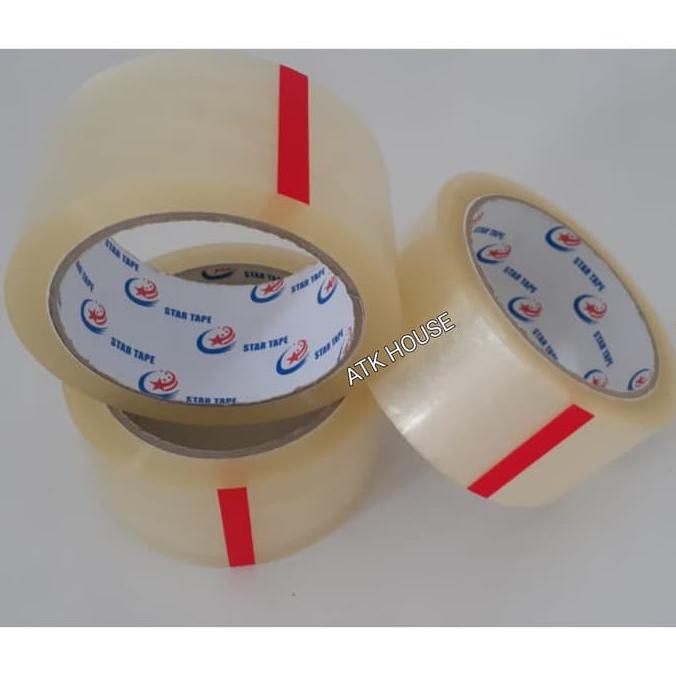 

Big Sale OPP Lakban Bening Coklat STARTAPE 2inc 48mm*80yard/Plakban STAR 80yard Big Sale