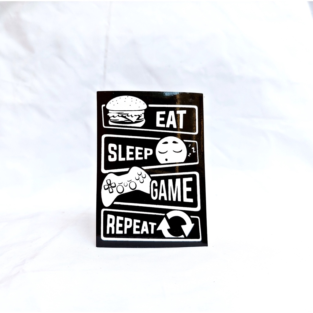 

STIKER sticker DAILY LAZY vinyl LOGO BRAND AESTHETIC HP LAPTOP MOTOR MOBIL WATERPROOF