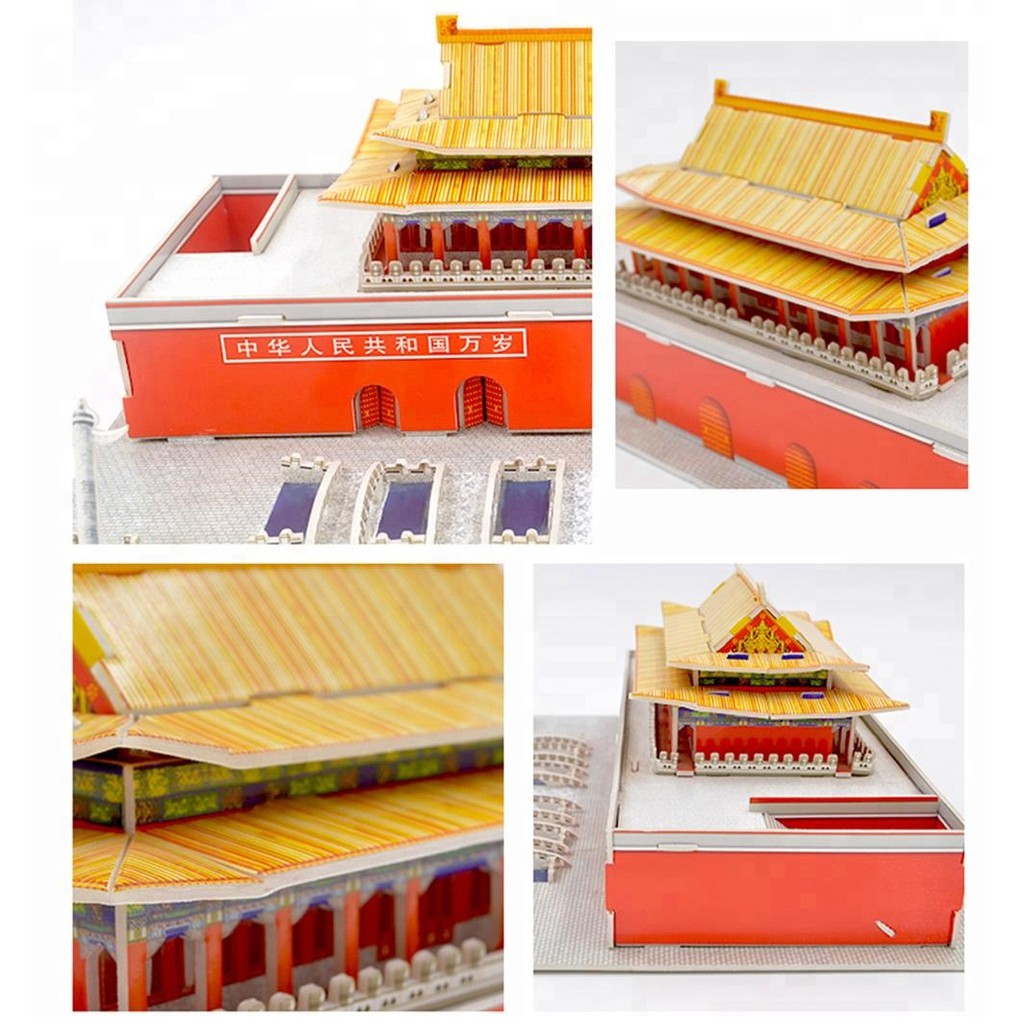 Puzzle Tian An Men - 3D Puzzle simulation Bangunan Terkenal - Pazel