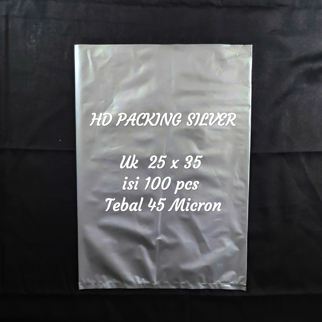 Plastik Packing Silver uk 25x35, HD packing, Kantong packing Paket