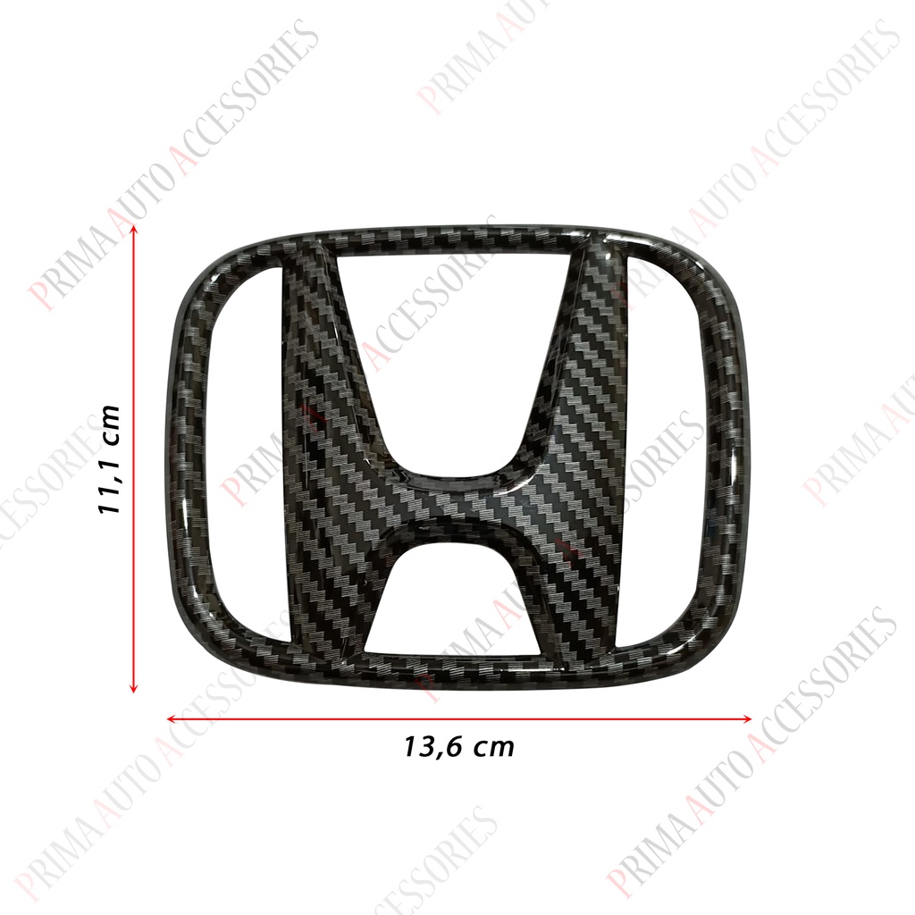 Logo Emblem Mobil HONDA BRIO ALL NEW 2018 - 2021 CARBON (Depan)