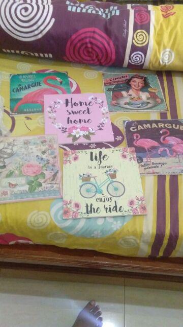 Wooden Projects Hiasan Pajangan Dinding Vintage Flamingo - Pf2