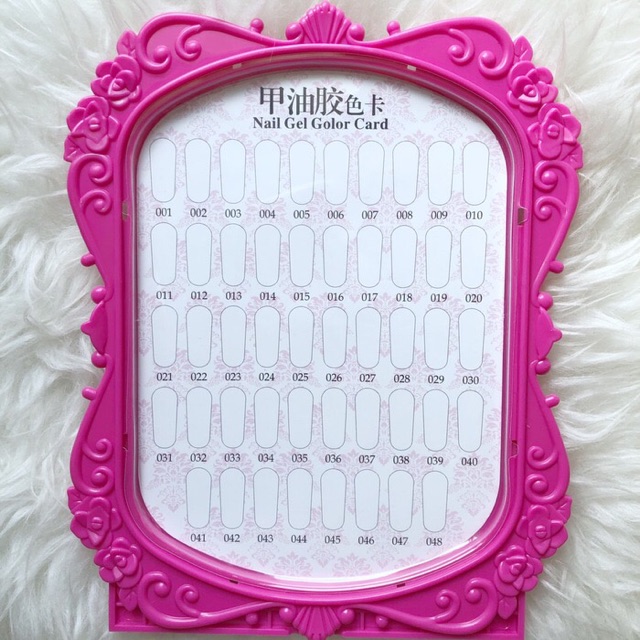 Nail wheel chart / bingkai papan nail display / display kuku kutek