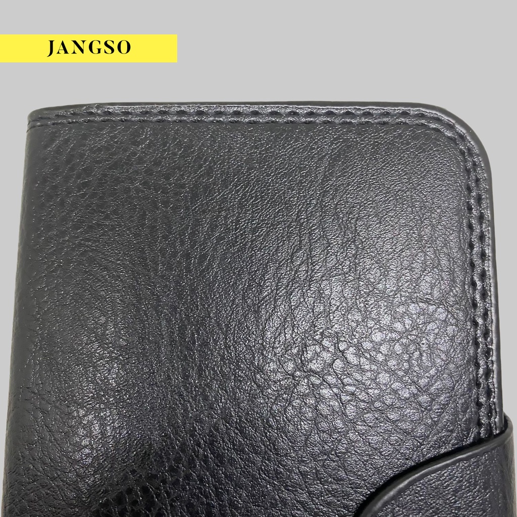 Dompet Kulit Pria Jangso - Lipat Dompet Kulit Men Fashion Leather Wallet