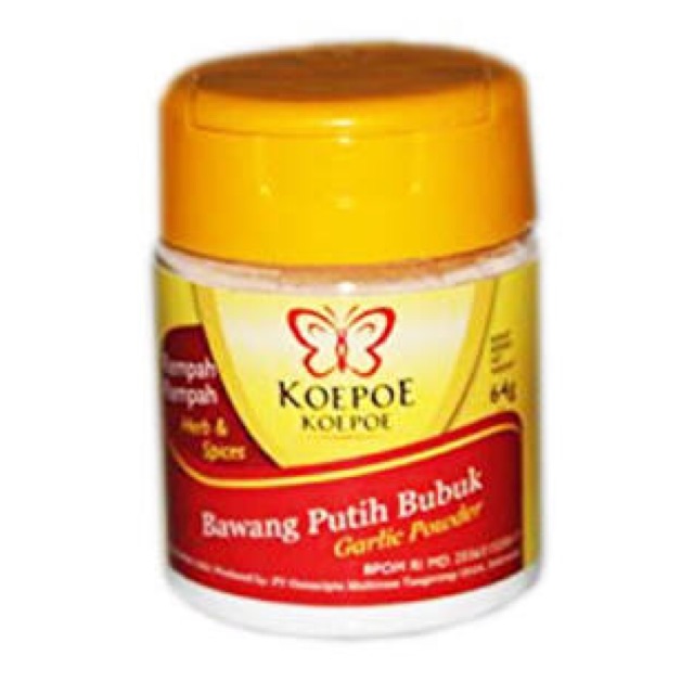 Bawang Putih Bubuk Koepoe Kupu Garlic Powder 64 Gram