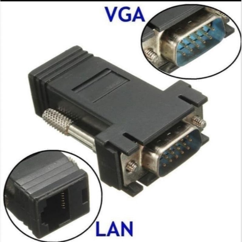VGA Extender Male to LAN CAT5 CAT6 RJ45 1pc