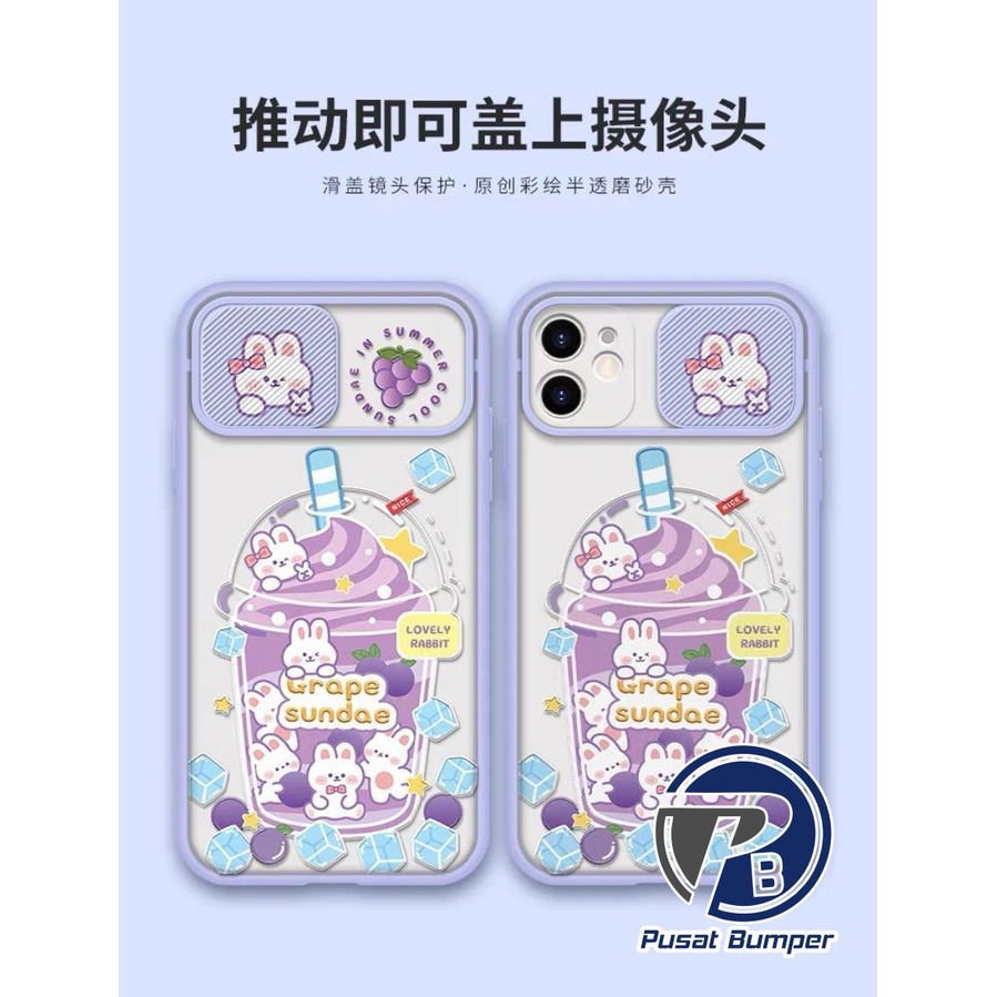 SS071 CASE SLIDE KARAKTER VIVO Y12 Y15 Y17 Y20 Y20S Y12S Y21S Y33S Y30 Y50 Y30I Y51 2020 Y91 Y93 Y95